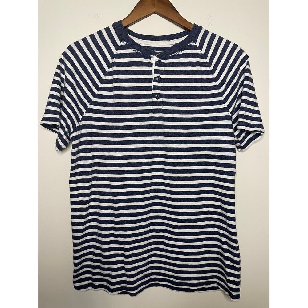 Goodfellow & Co T-Shirt Crew Neck Stripe Short Sleeve Mens Top